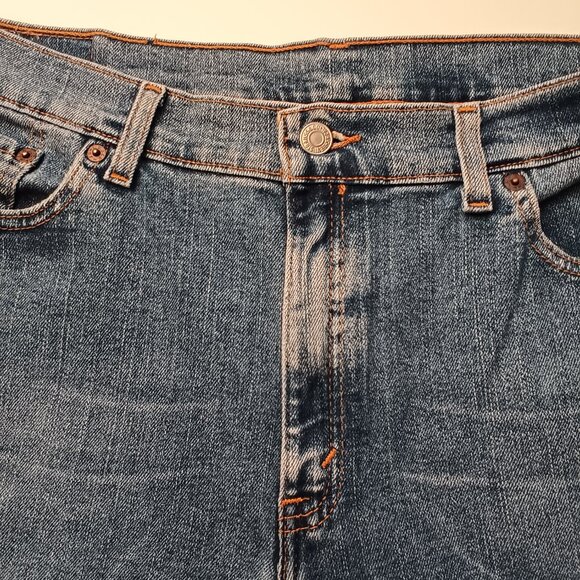 Levi's 515 Capris Size 16 High Rise Straight Leg Medium Wash - Picture 4 of 9